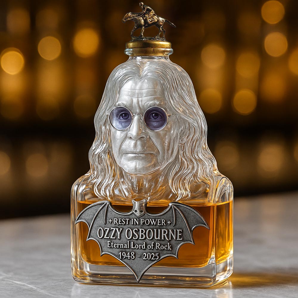Immortalized in Glass – Whisky Decanter Honoring Ozzy Osbourne