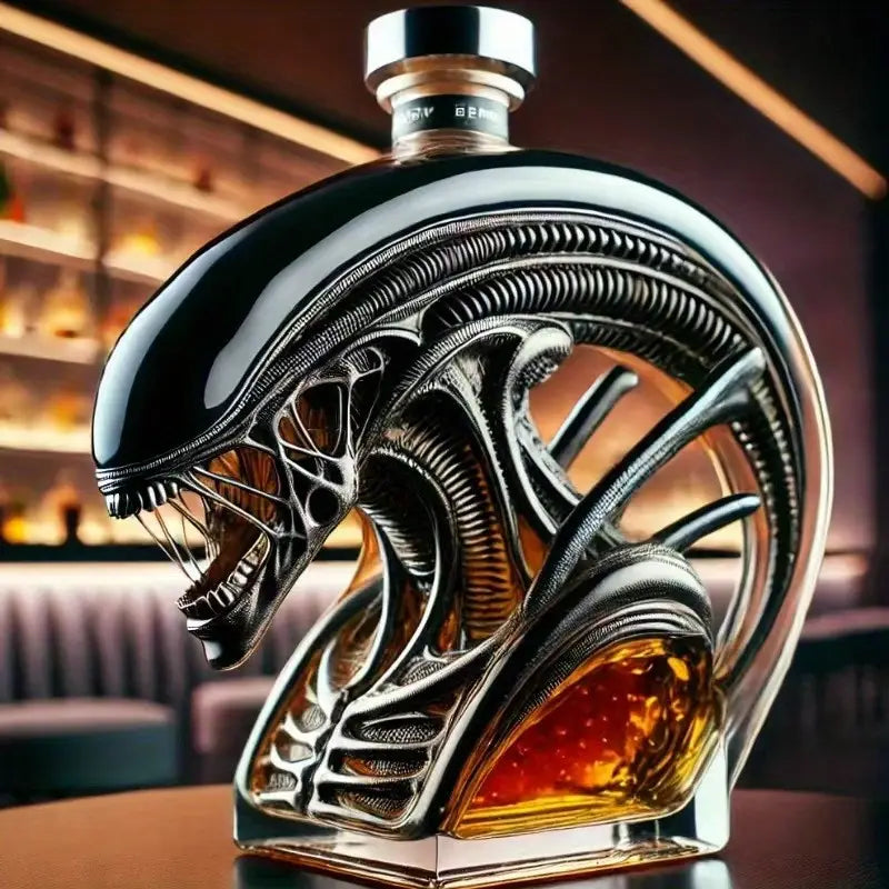 Luxury Decanter with Alien Design