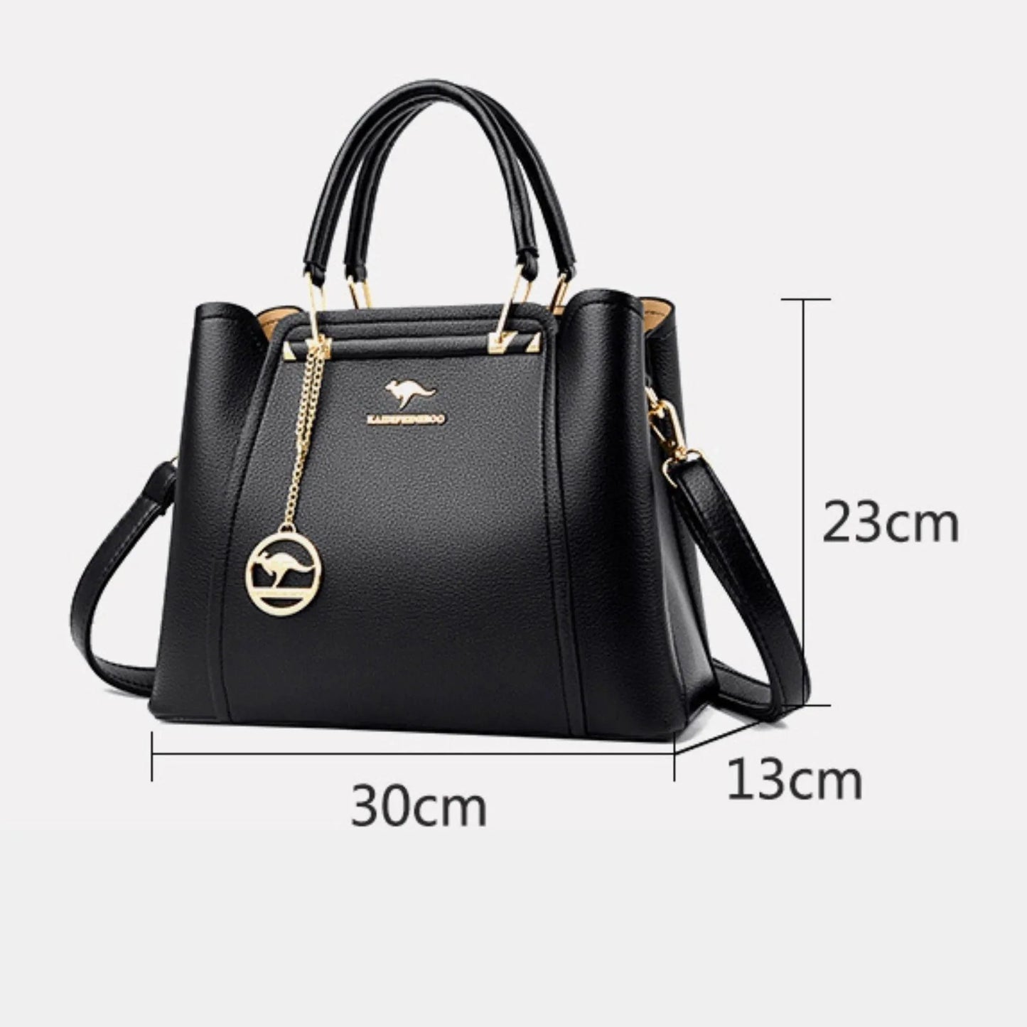 Luxurious Genuine Leather Crossbody Handbag - Style Couer