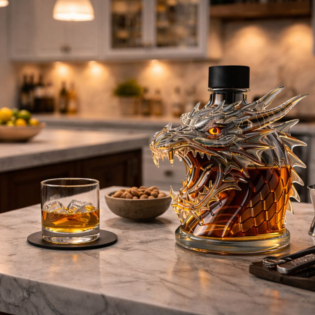 'Dragon' Whisky Bottle – Dragon Head Design