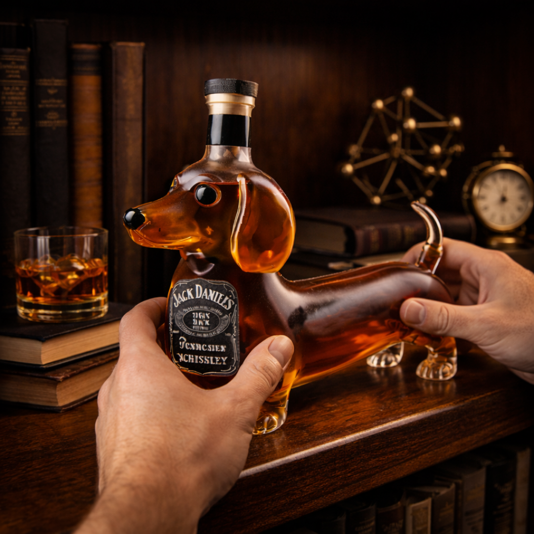 Jack Daniel's Whisky Bottle – Dachshund Edition