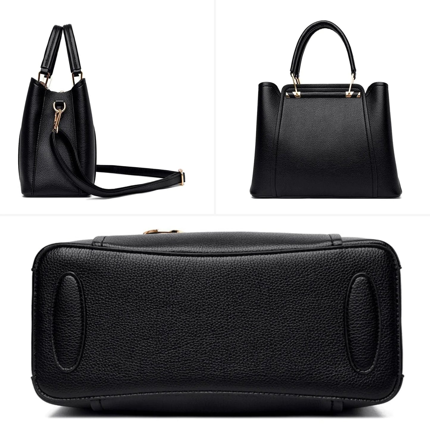 Luxurious Genuine Leather Crossbody Handbag - Style Couer
