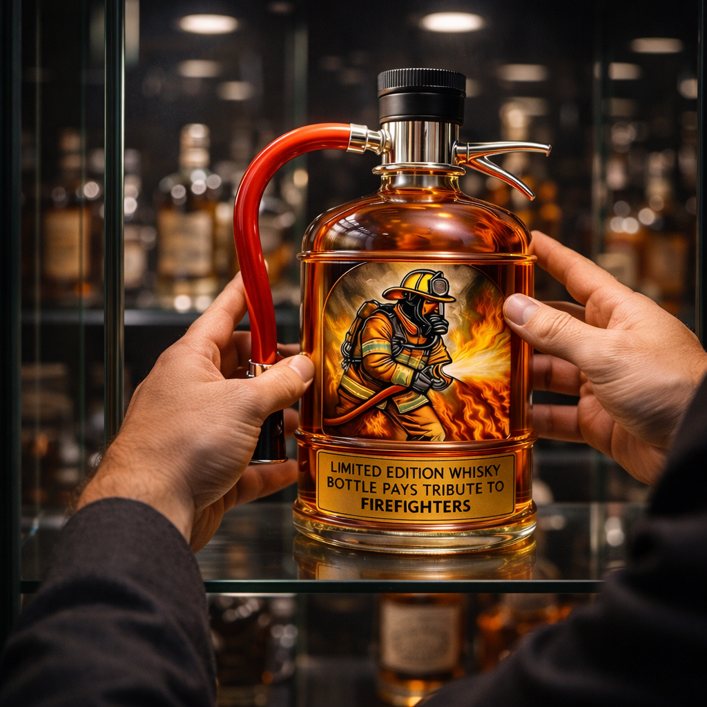 Decorative Whisky Bottle – Fire Extinguisher Design
