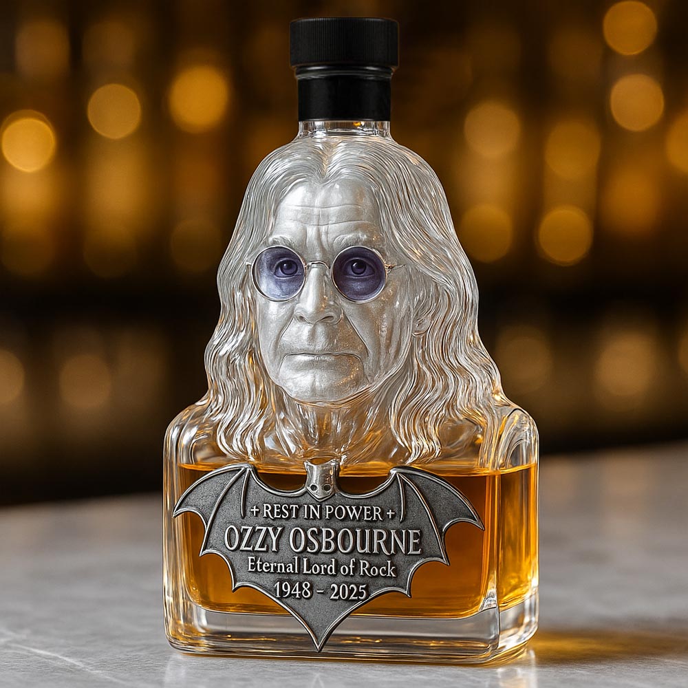 Immortalized in Glass – Whisky Decanter Honoring Ozzy Osbourne