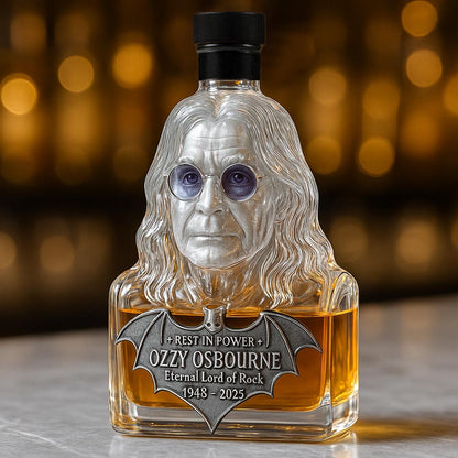 Immortalized in Glass – Whisky Decanter Honoring Ozzy Osbourne