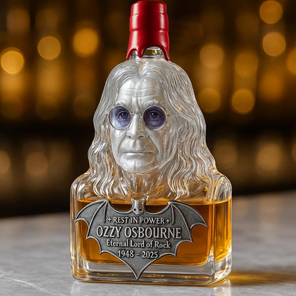 Immortalized in Glass – Whisky Decanter Honoring Ozzy Osbourne