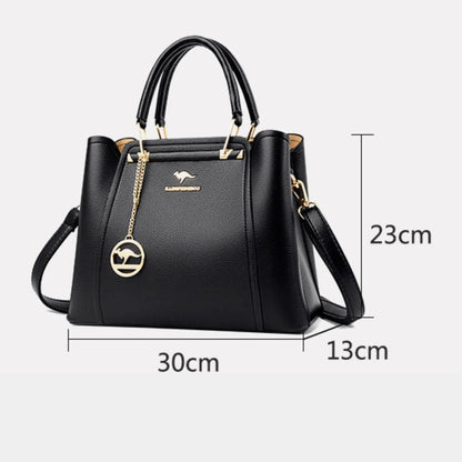 Luxurious Genuine Leather Crossbody Handbag - Style Couer