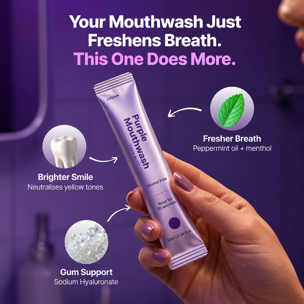 Purple Mouthwash