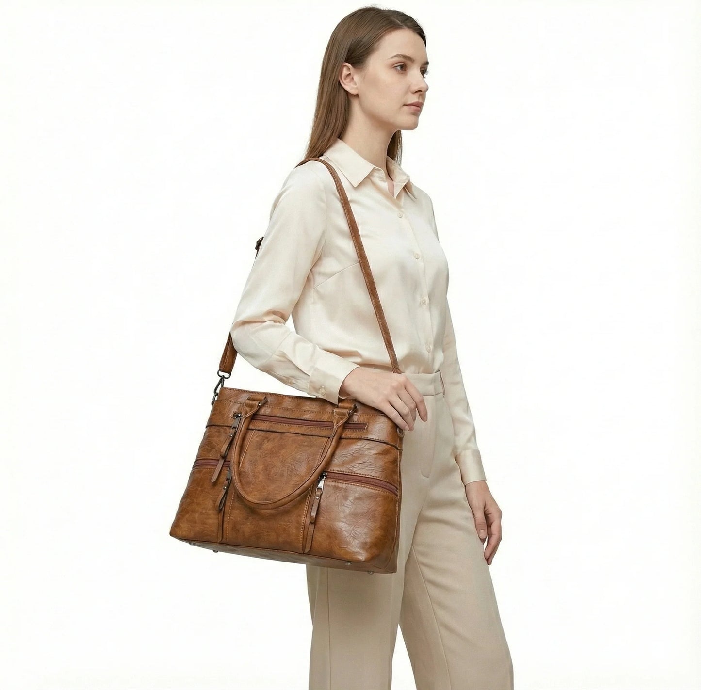 Handbag in Genuine Leather - Verse