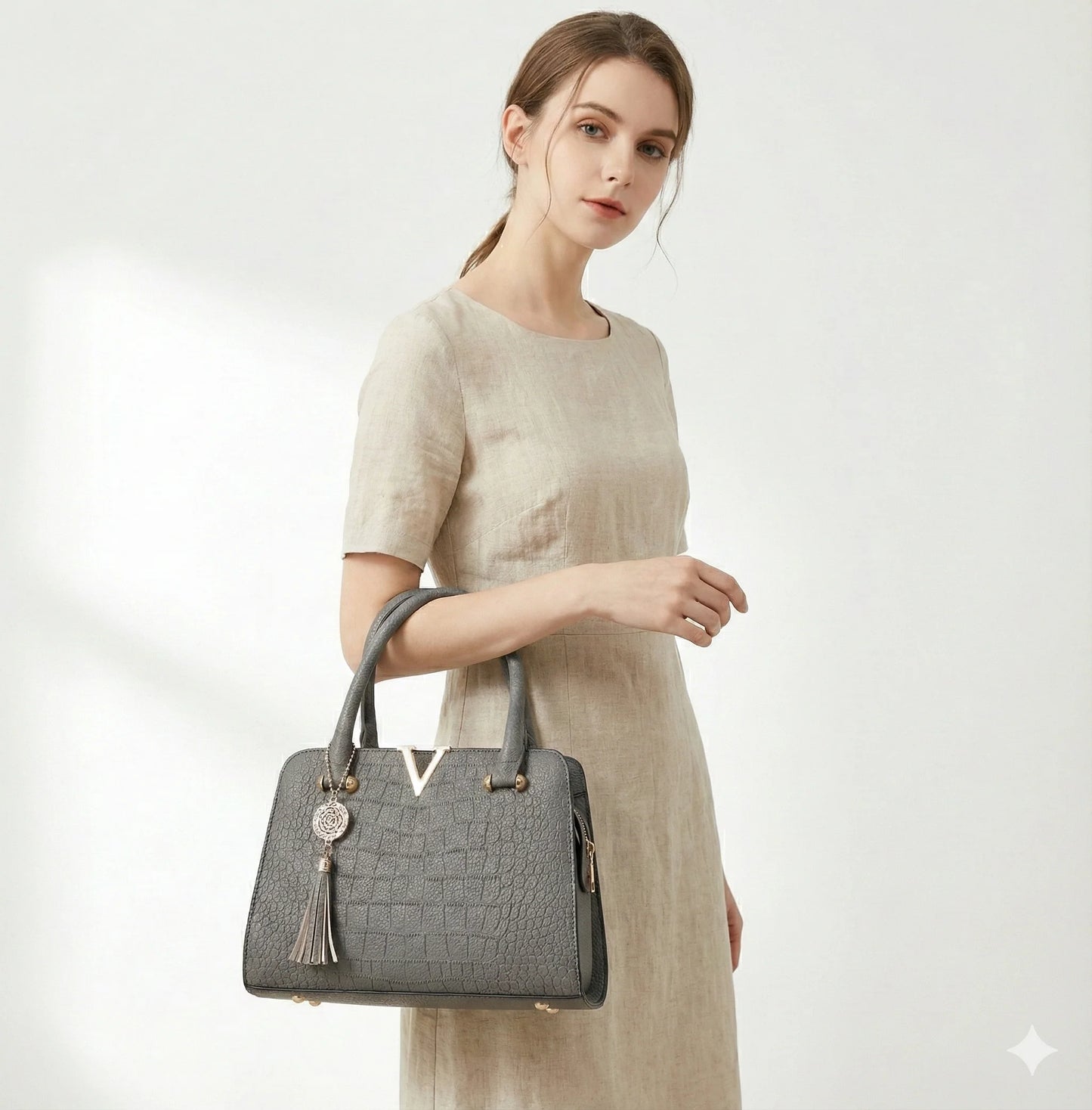 Genuine Leather Handbag - Veneza