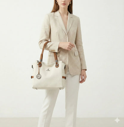 Genuine Leather Handbag - Helena
