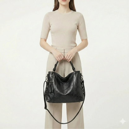 Genuine Leather Handbag - Catharina