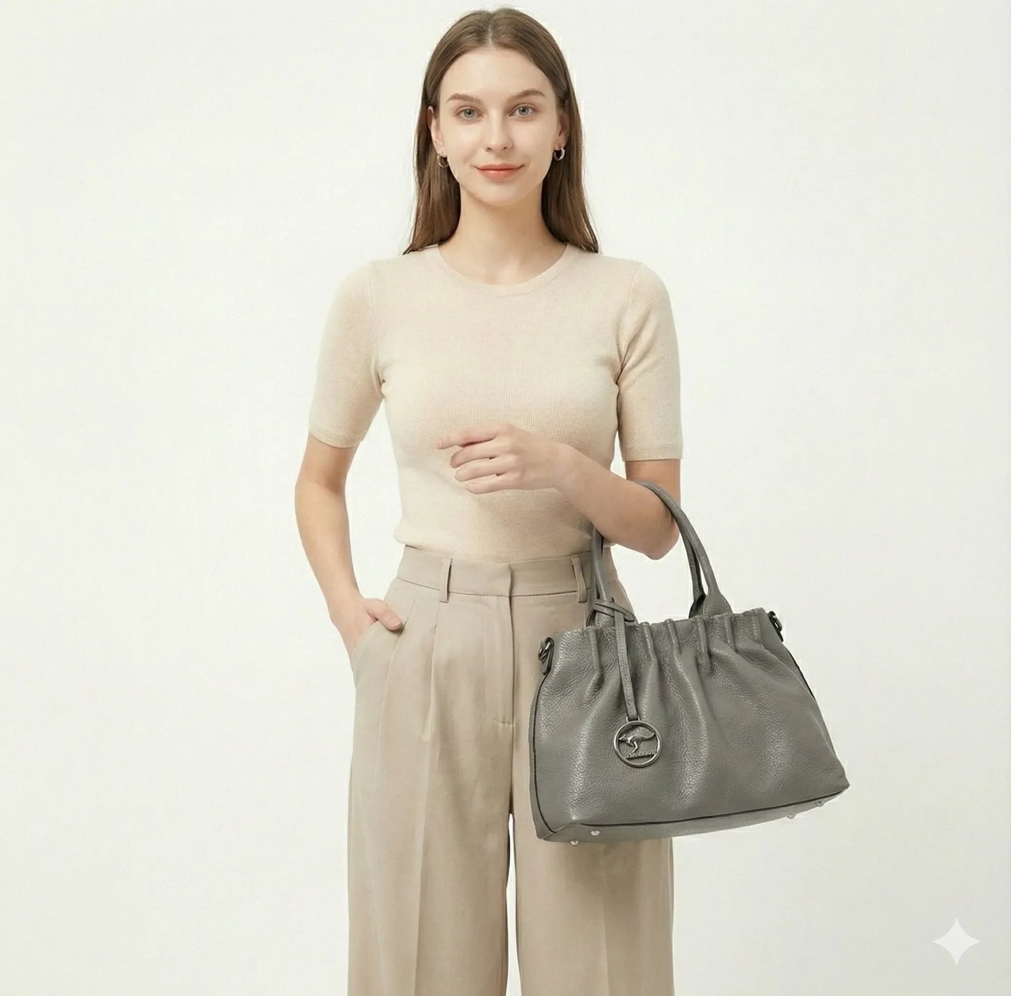 Genuine Leather Handbag - Italia