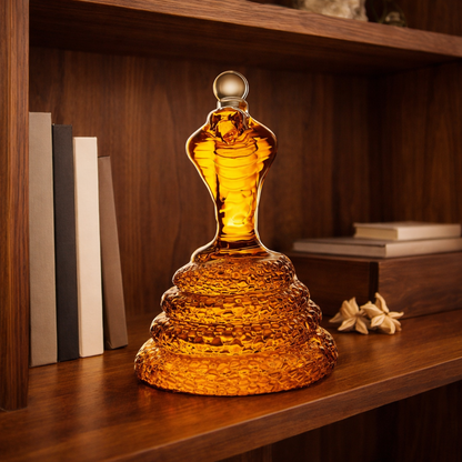 Cobra Whisky Decanter – Sculptural Elegance