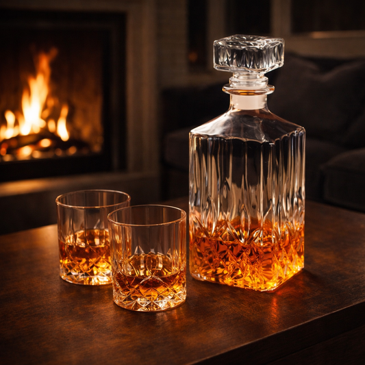 Whisky Bottle and Glasses Set
