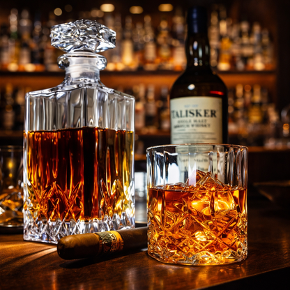 Whisky Bottle and Glasses Set