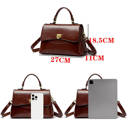 Handbag in Genuine Leather - Sienna