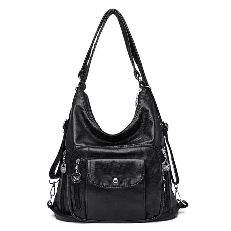 Genuine Leather Women's Handbag - Lim