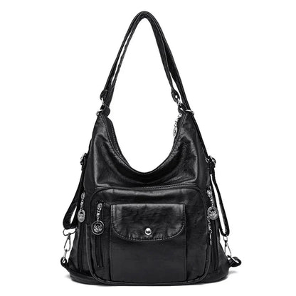 Genuine Leather Women's Handbag - Lim