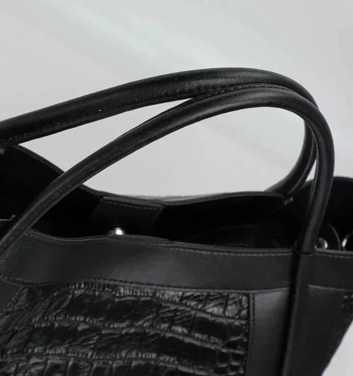 Chloe Croco Medium Genuine Leather Bag