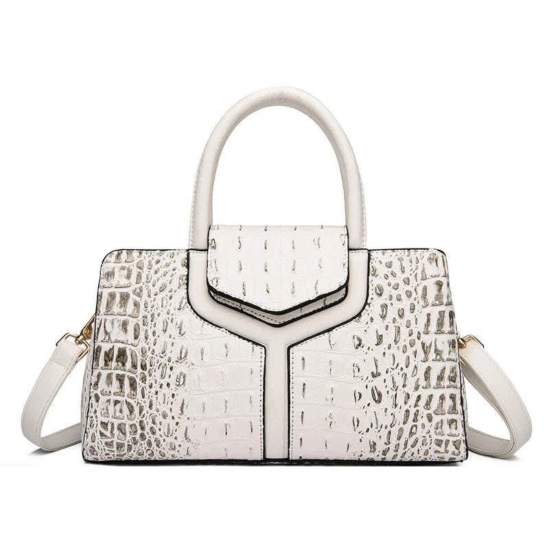 Handbag in Genuine Leather - Crock