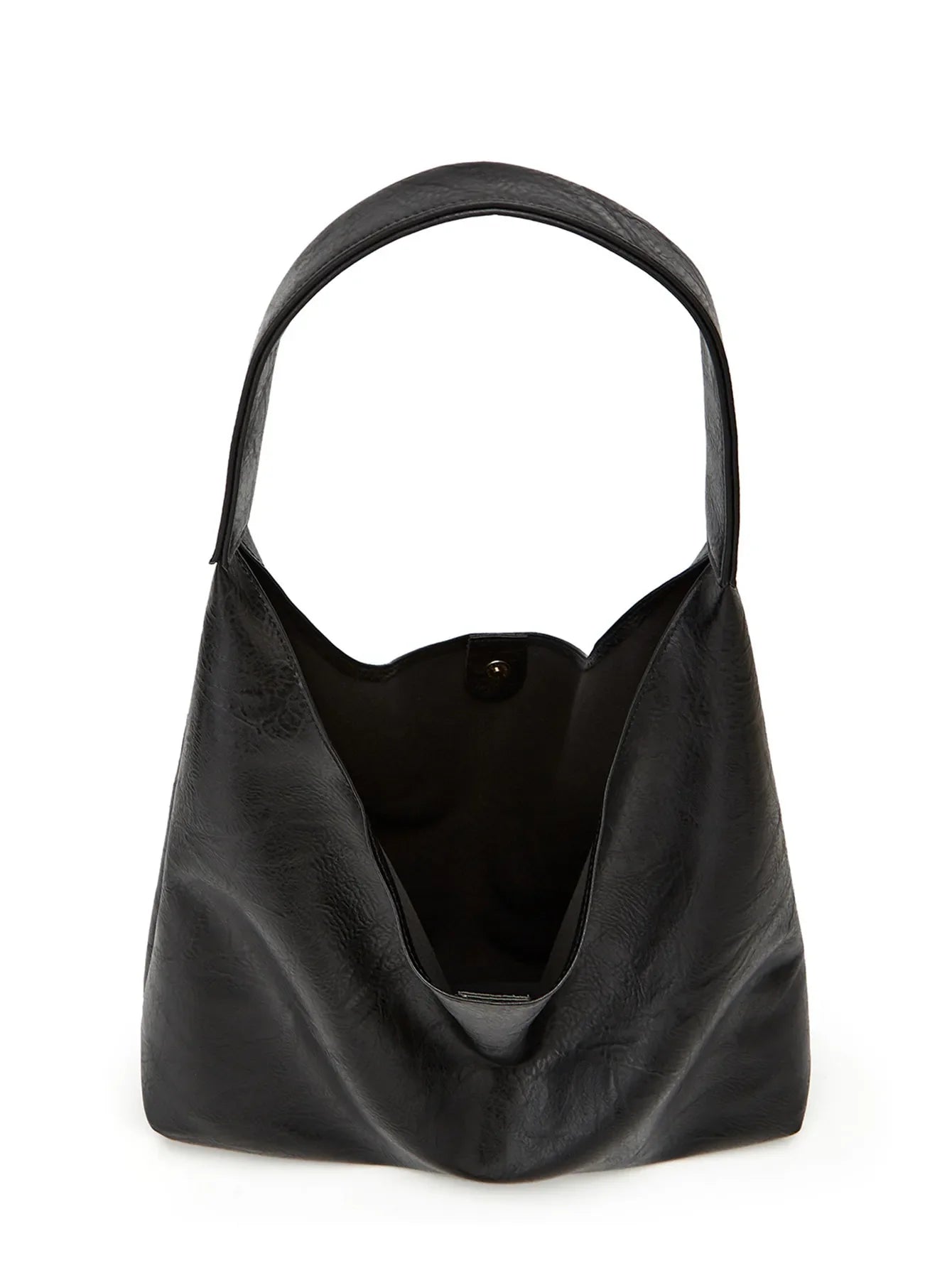 Genuine Leather Messenger Handbag + Leather Wallet - Manz