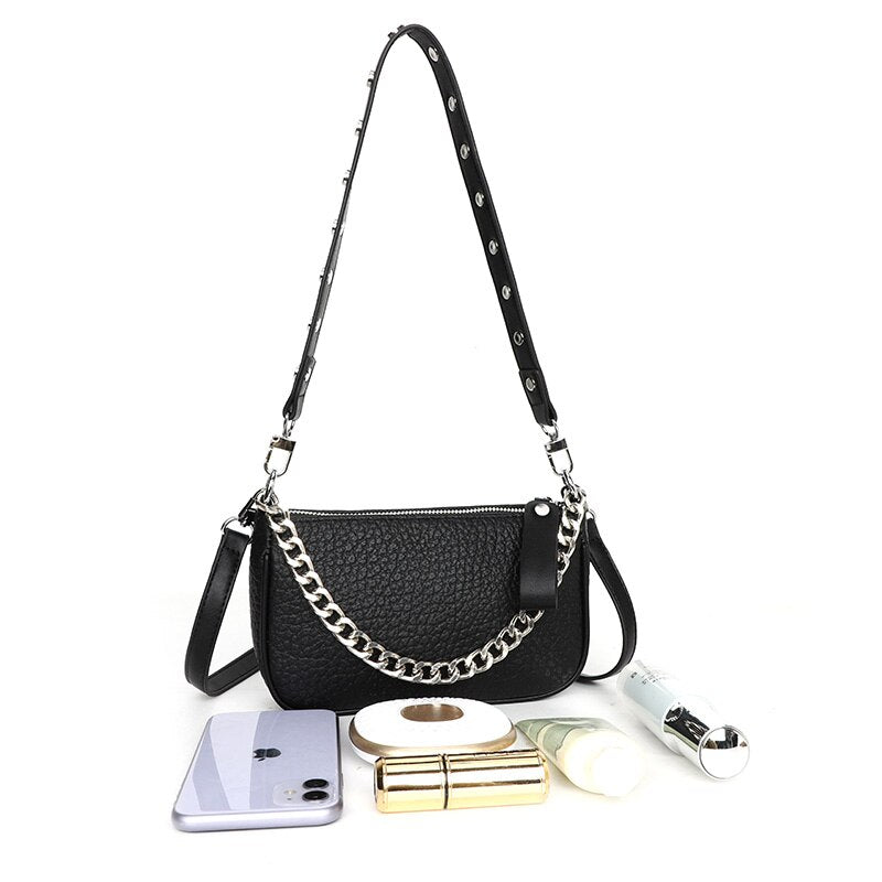 Small Genuine Leather Crossbody Bag Lara