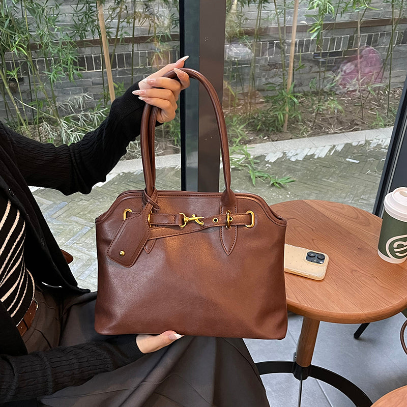Genuine Leather Handbag - Talia