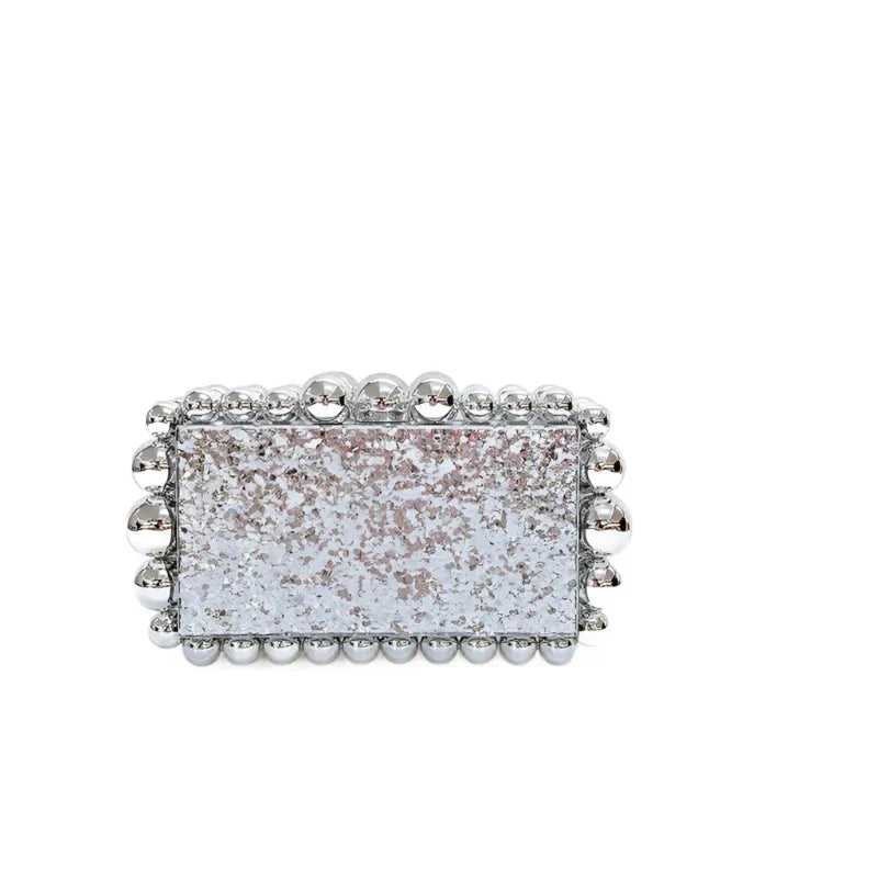 Marbled Acrylic Clutch Handbag