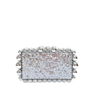Marbled Acrylic Clutch Handbag