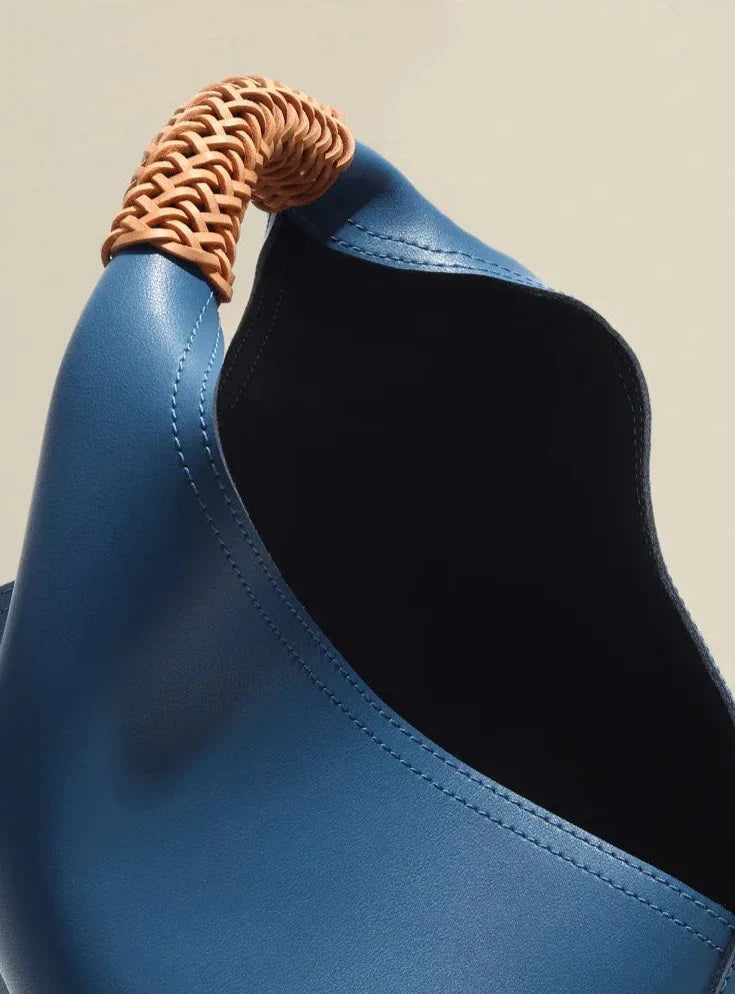 Rebeca Large Genuine Leather Shopping Handbag