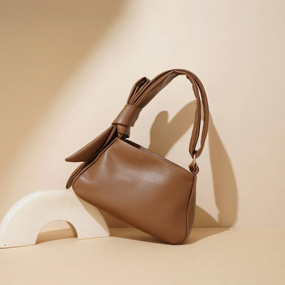 Genuine Leather Crossbody Bow Bag Hilda