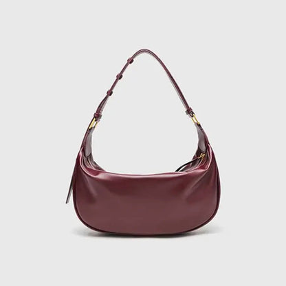 Small Genuine Leather Handbag - Lia