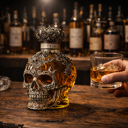 Whisky Bottle – Skull Edition