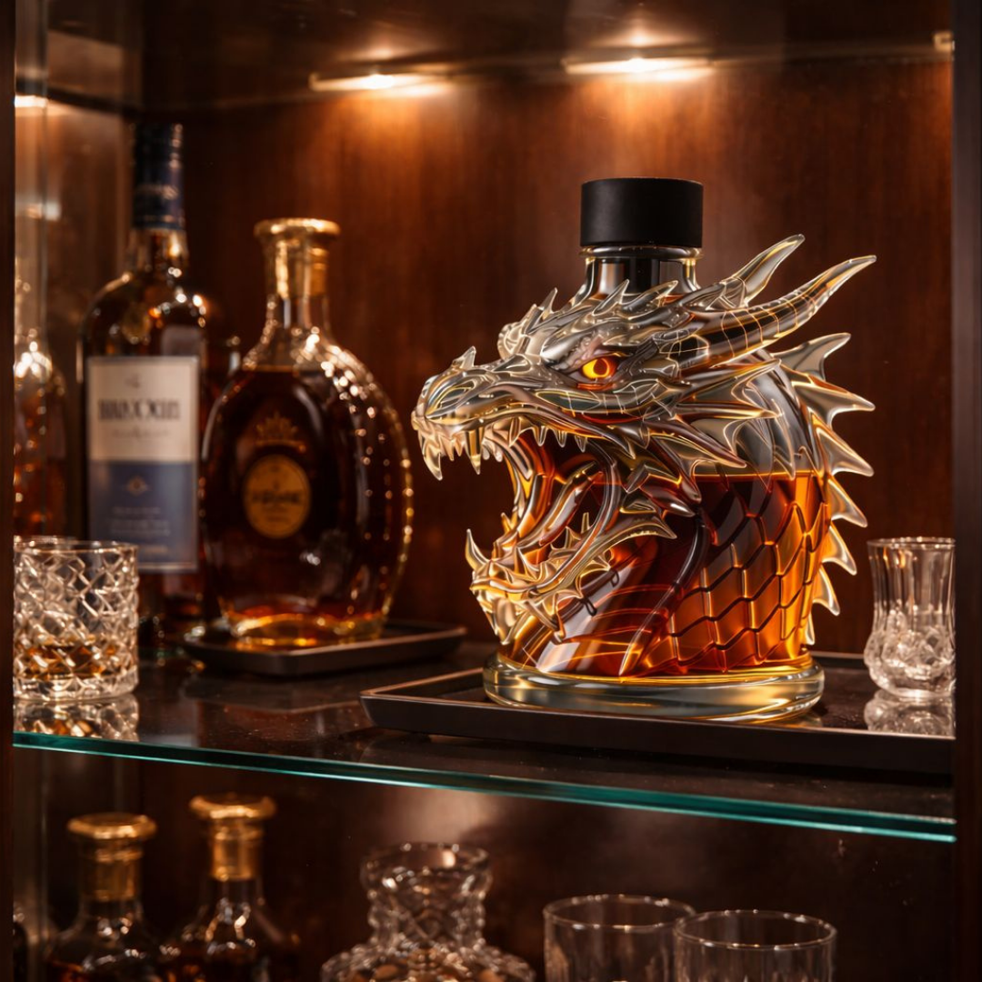'Dragon' Whisky Bottle – Dragon Head Design