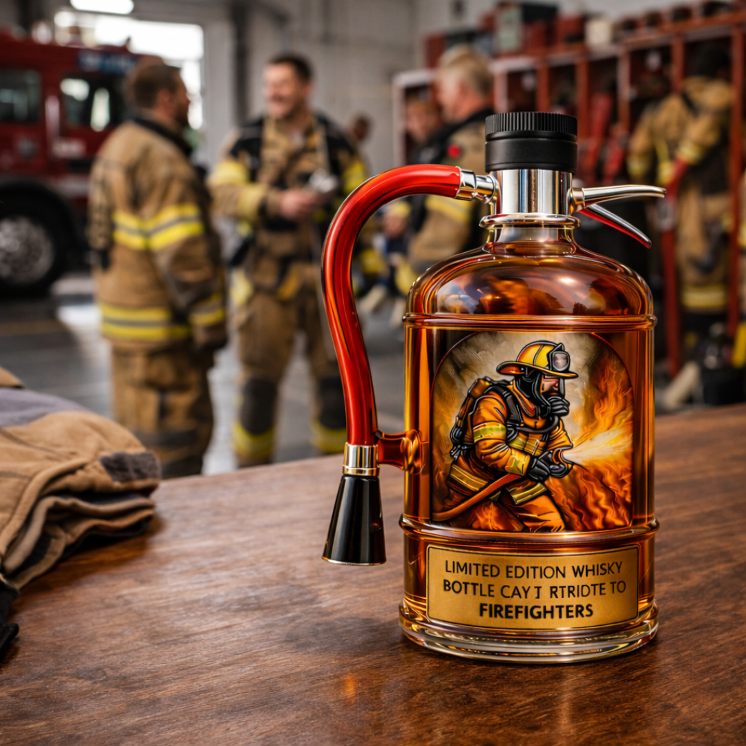 Decorative Whisky Bottle – Fire Extinguisher Design