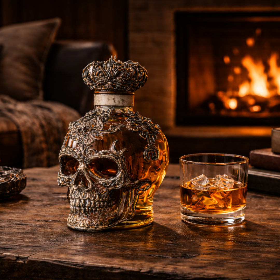 Whisky Bottle – Skull Edition