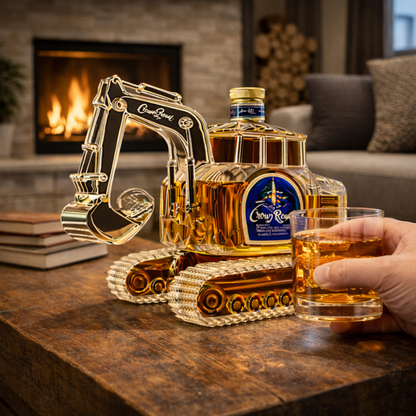 Whisky Bottle – Excavator Edition: The Essence of Strength