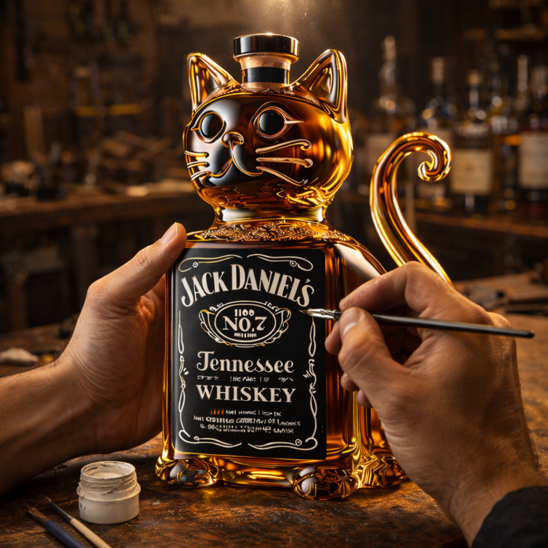 Whisky Bottle – Cat Edition