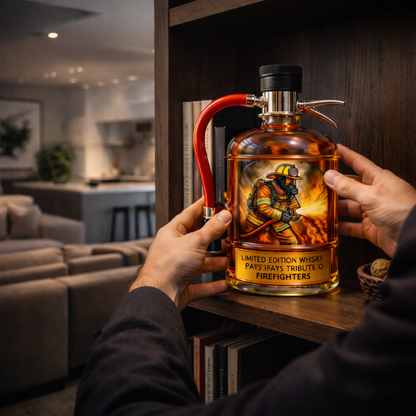 Decorative Whisky Bottle – Fire Extinguisher Design