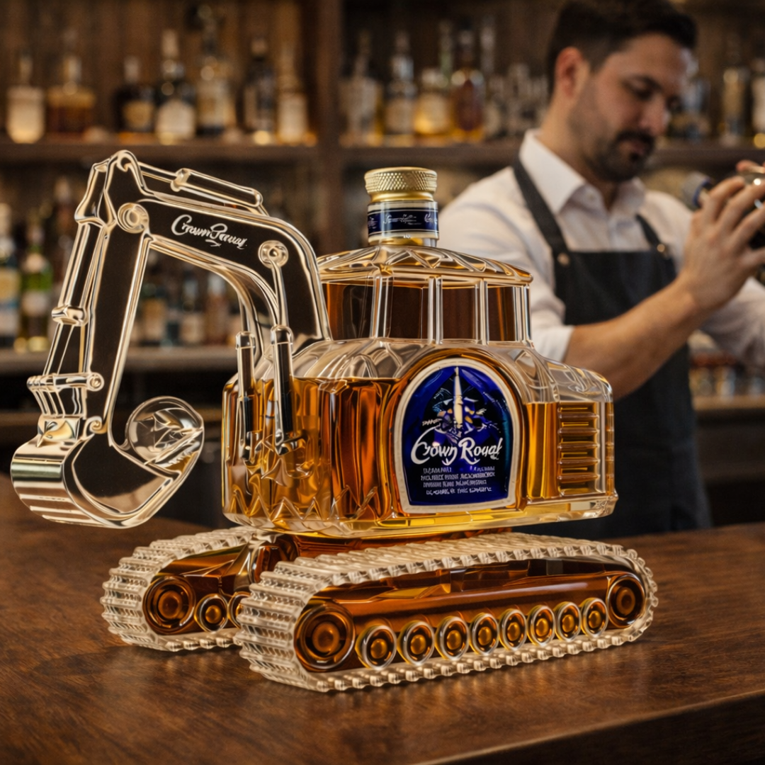 Whisky Bottle – Excavator Edition: The Essence of Strength