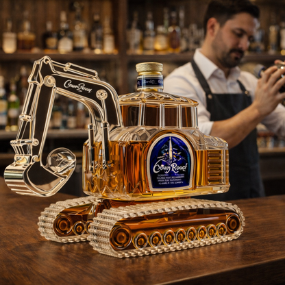 Whisky Bottle – Excavator Edition: The Essence of Strength