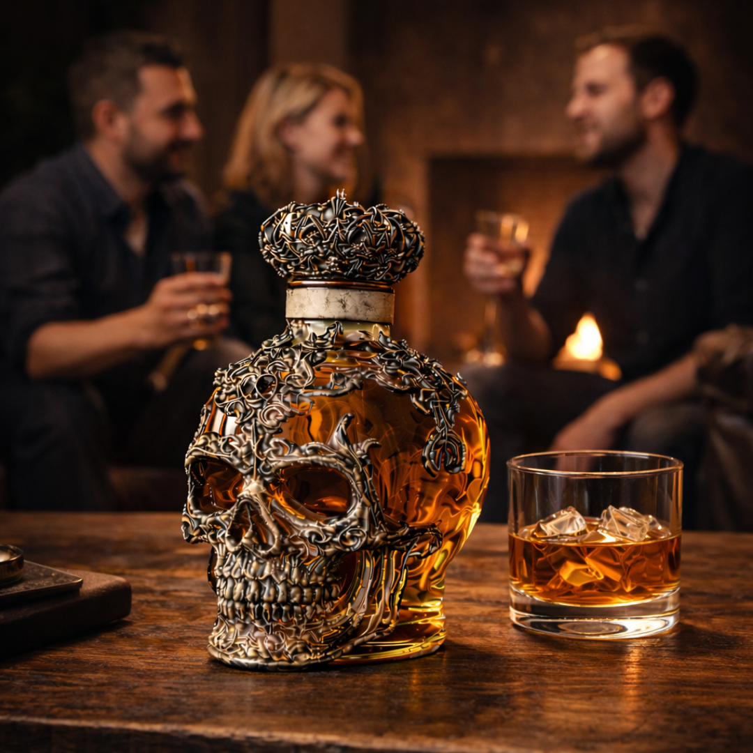 Whisky Bottle – Skull Edition