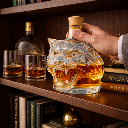 'Tiger' Whisky Decanter