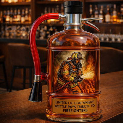 Decorative Whisky Bottle – Fire Extinguisher Design