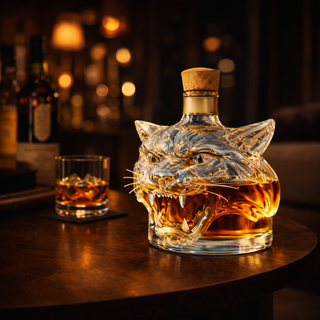'Tiger' Whisky Decanter