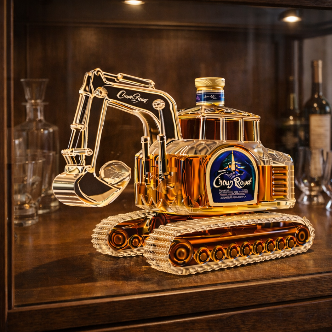 Whisky Bottle – Excavator Edition: The Essence of Strength