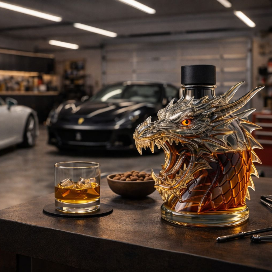 'Dragon' Whisky Bottle – Dragon Head Design