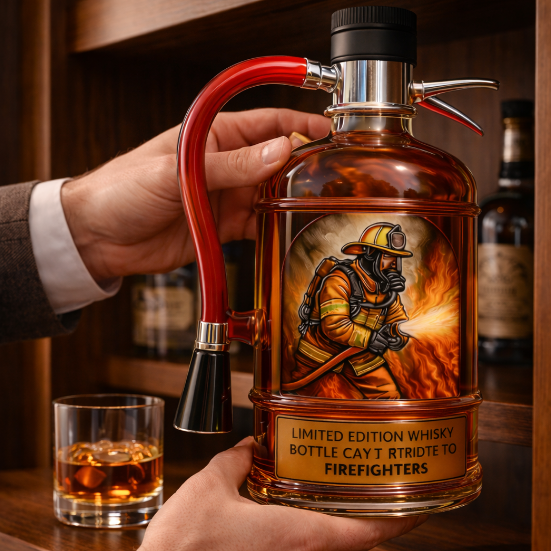 Decorative Whisky Bottle – Fire Extinguisher Design