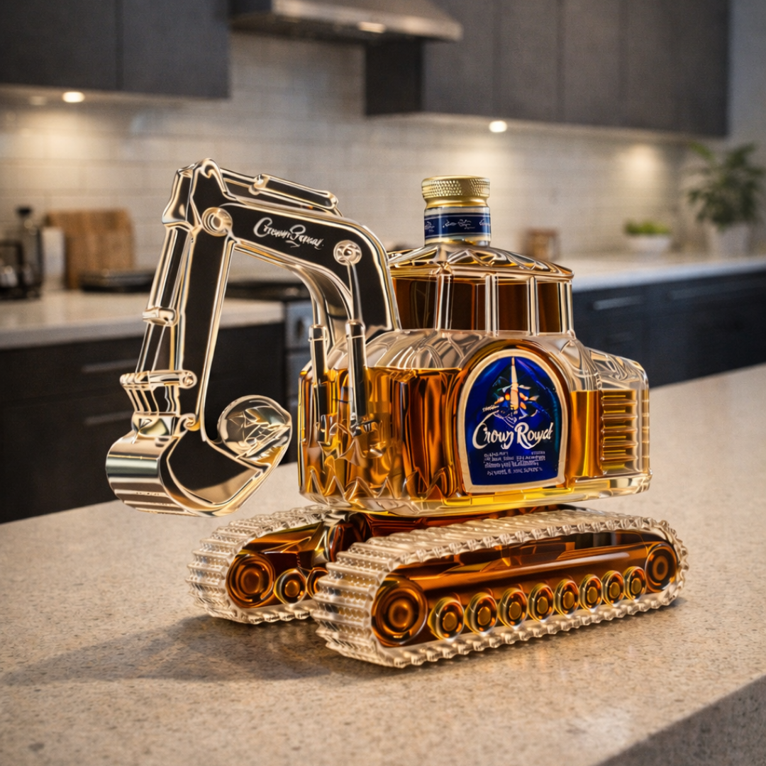 Whisky Bottle – Excavator Edition: The Essence of Strength